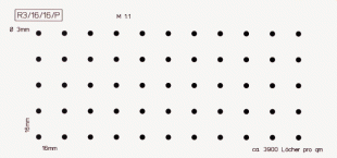 Lochanteil: ca. 2,8%/qm