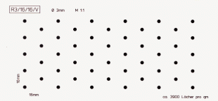 Lochanteil: ca. 2,8%/qm