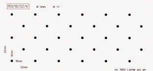 Lochanteil: ca. 1,4%/qm