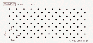 Lochanteil: ca. 5,5%/qm