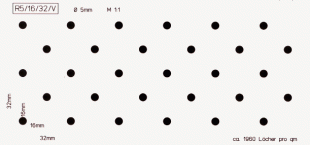 Lochanteil: ca. 3,8%/qm