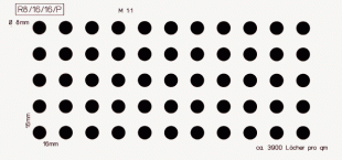 Lochanteil: ca. 19,6%/qm