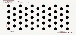 Lochanteil: ca. 19,6%/qm