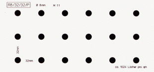 Lochanteil: ca. 5,2%/qm