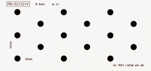 Lochanteil: ca. 5,2%/qm