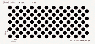 Lochanteil: ca. 39,3%/qm