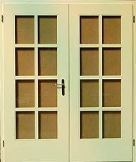 Ganzglas, Fichte massiv, mit Sprossen