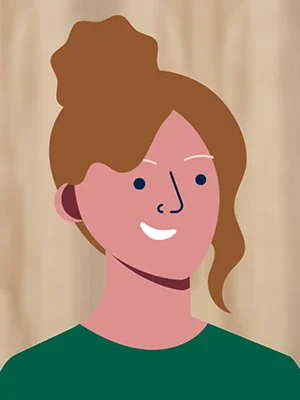 Portrait d'espace réservé en couleur d'une femme travaillant dans Woodwork